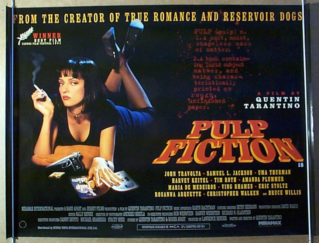 Pulp Fiction Original British Quad Poster - Movie Poster