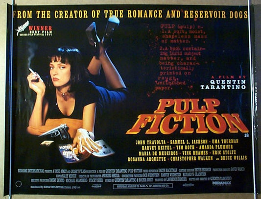 Pulp Fiction Original British Quad Poster - Movie Poster