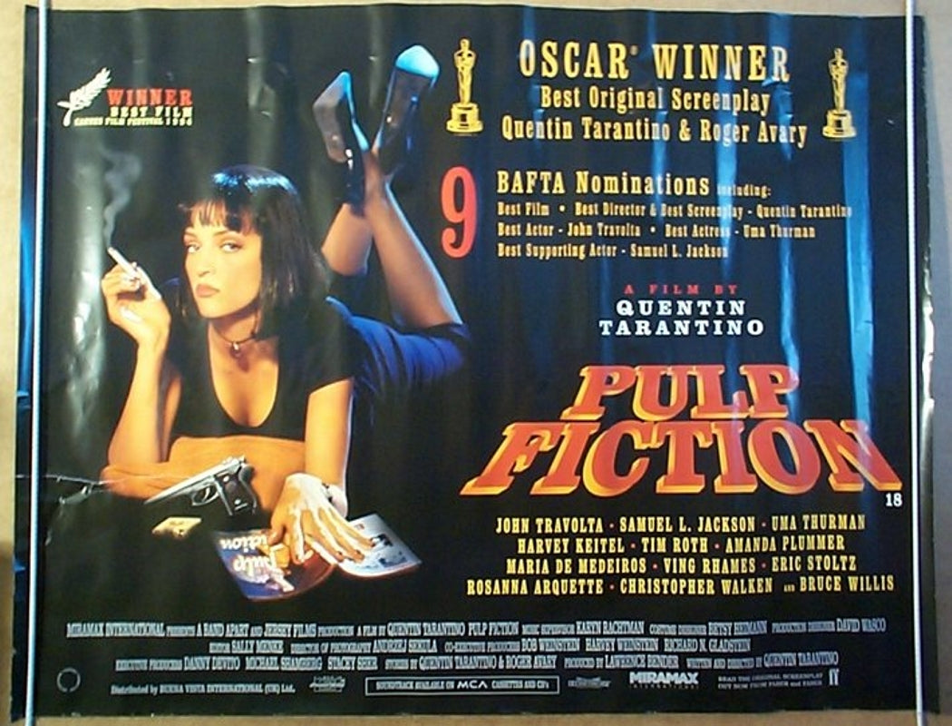 Pulp Fiction Original British Quad Poster - Movie Poster