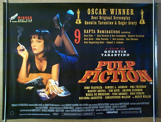 Pulp Fiction Original British Quad Poster - Movie Poster