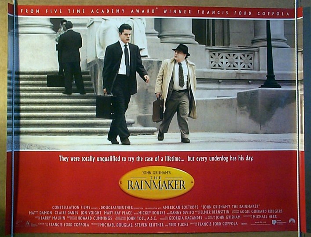 The Rainmaker  Original Quad Movie Poster  