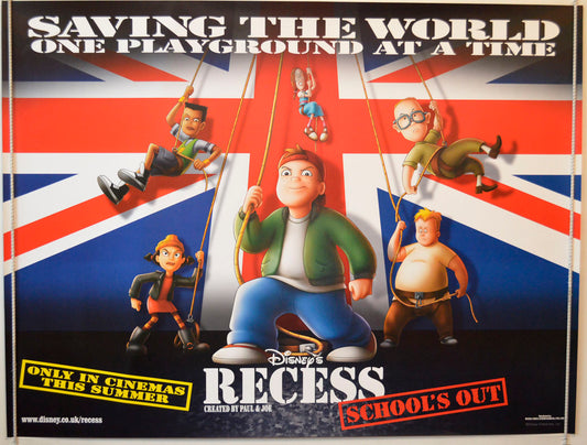 Recess : School's Out Original British Quad Poster - Movie Poster