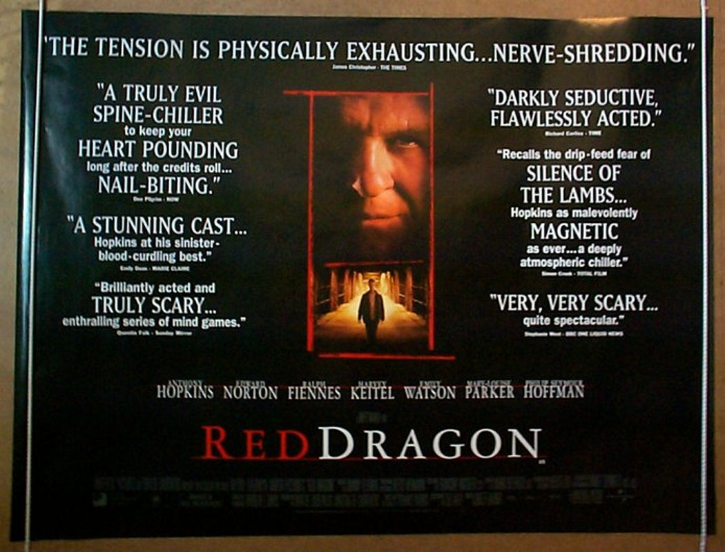 Red Dragon  (Design 2)  Original Quad Movie Poster  