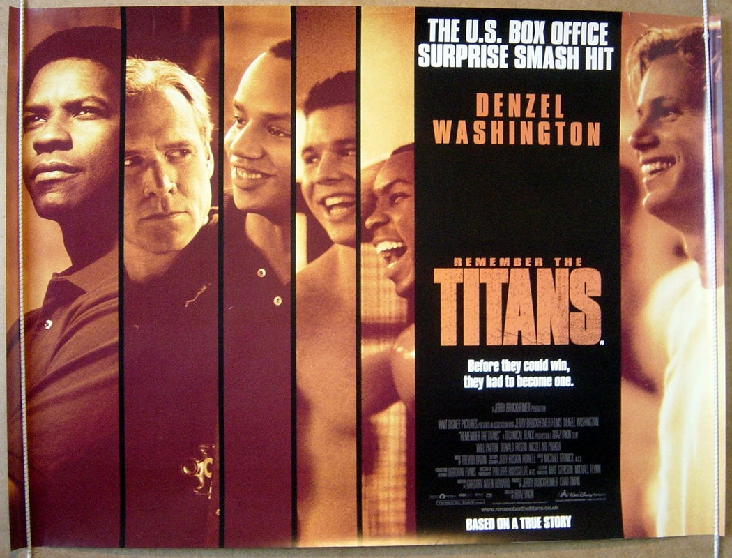 Remember The Titans  Original Quad Movie Poster  