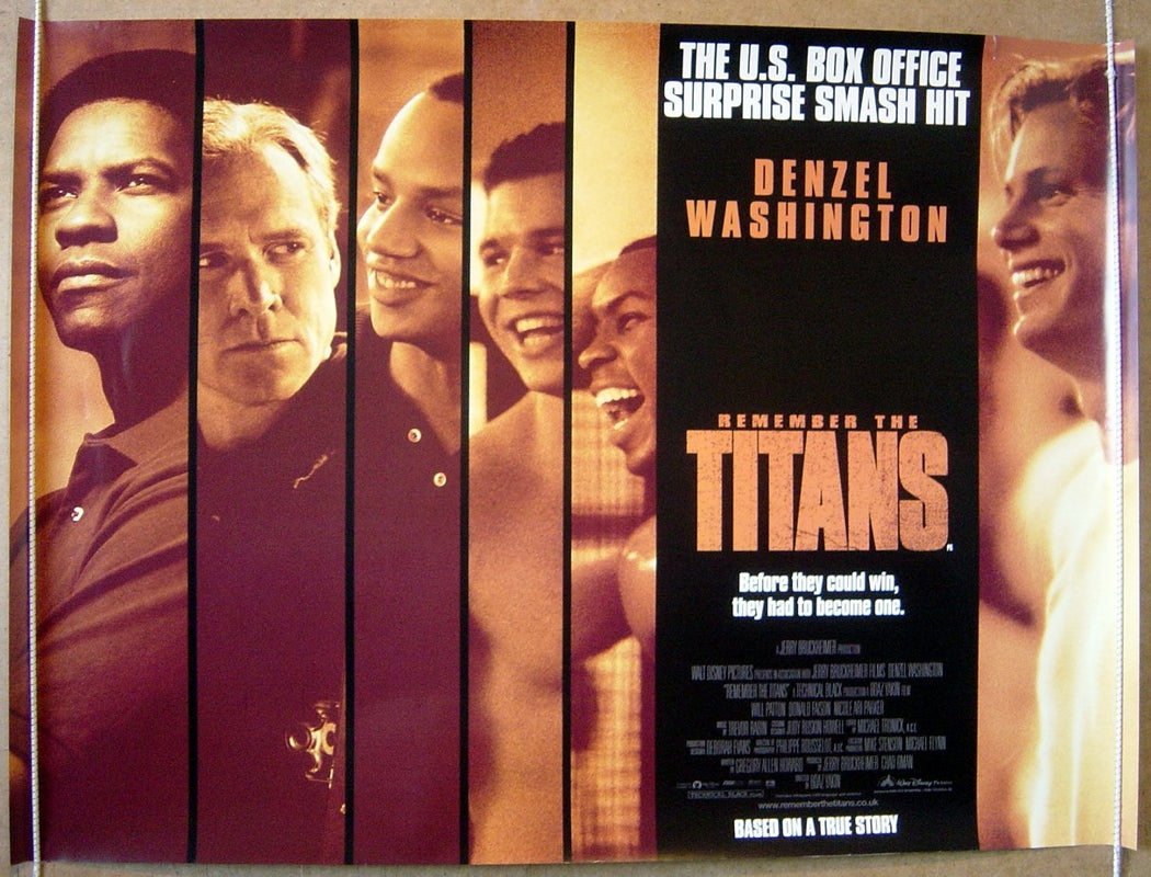 Remember The Titans  Original Quad Movie Poster  