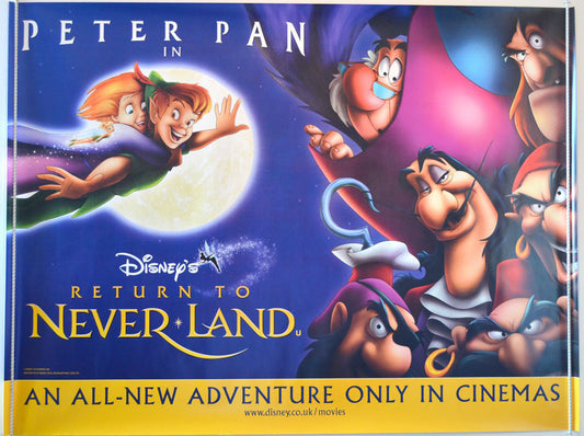 Return To Neverland   Original British Quad Poster - Movie Poster 