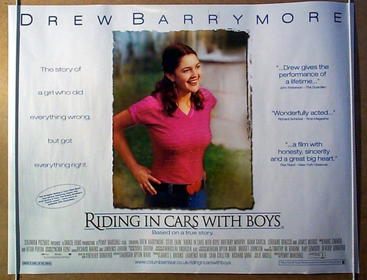 Riding In Cars With Boys  Original Quad Movie Poster  