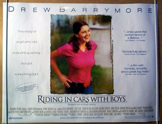 Riding In Cars With Boys  Original Quad Movie Poster  