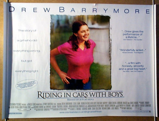 Riding In Cars With Boys  Original Quad Movie Poster  