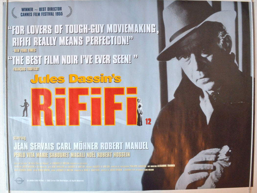 Rififi  (a.k.a. Du Rififi Chez Les Hommes)   Original British Quad Poster - Movie Poster