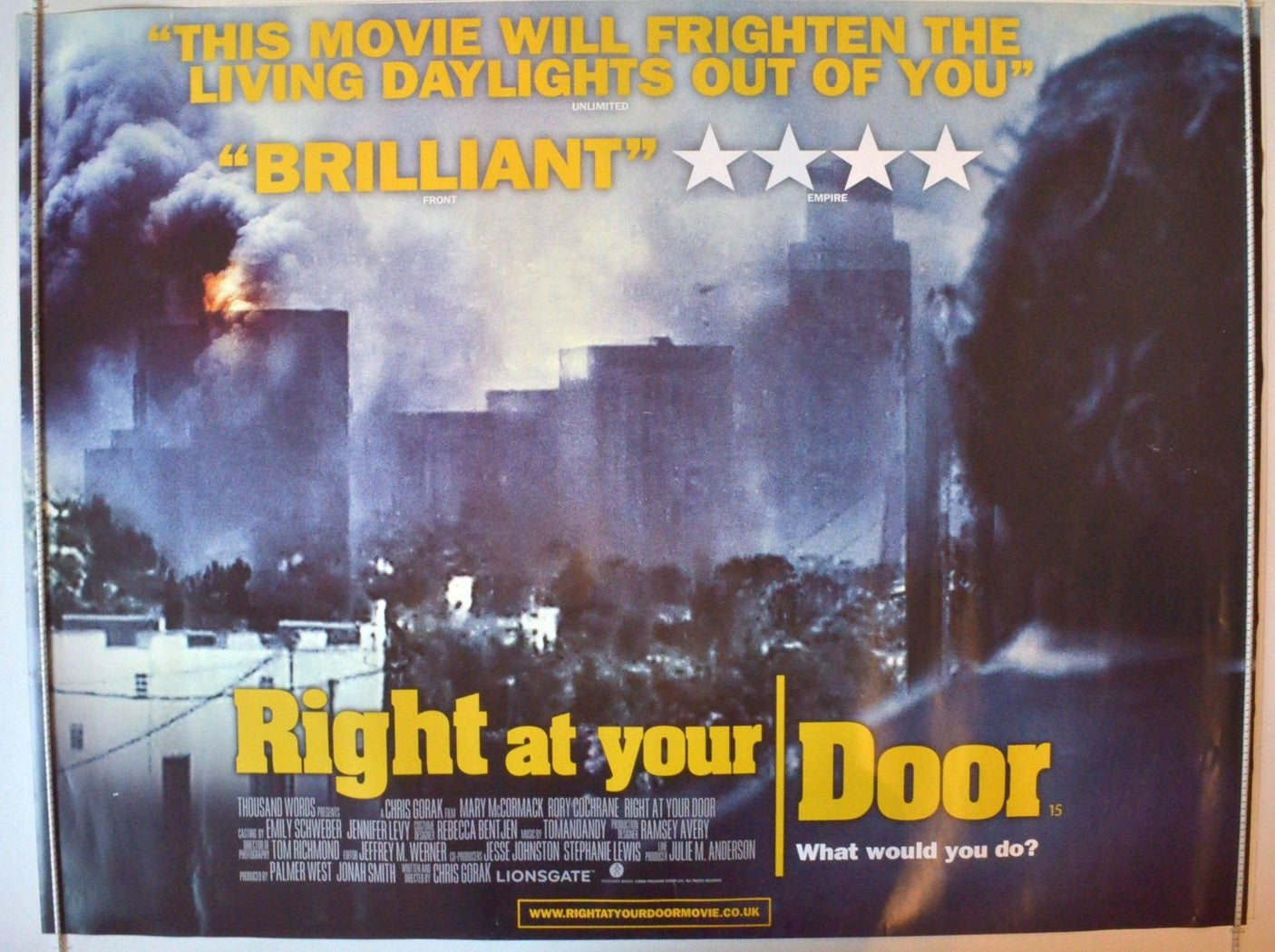 Right At Your Door   Original British Quad Poster - Movie Poster