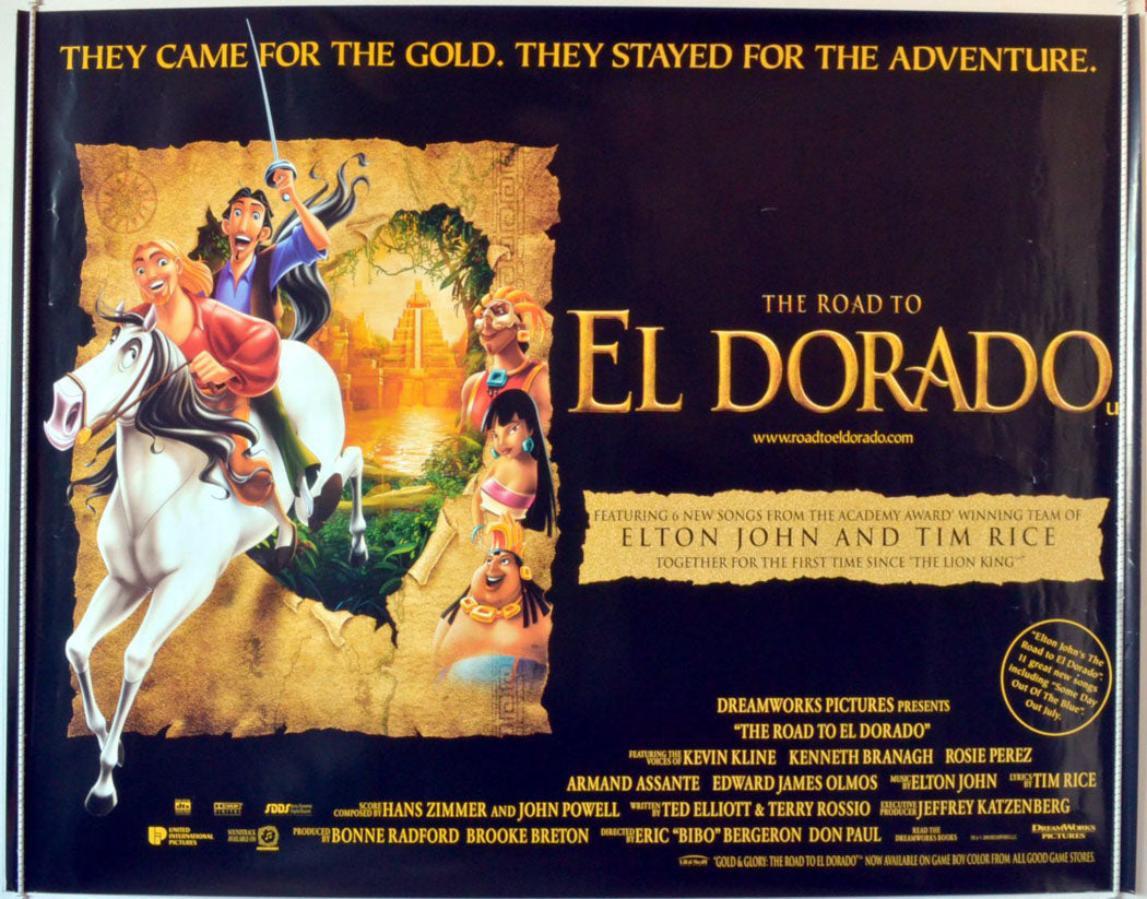 The Road To Eldorado   Original British Quad Poster - Movie Poster