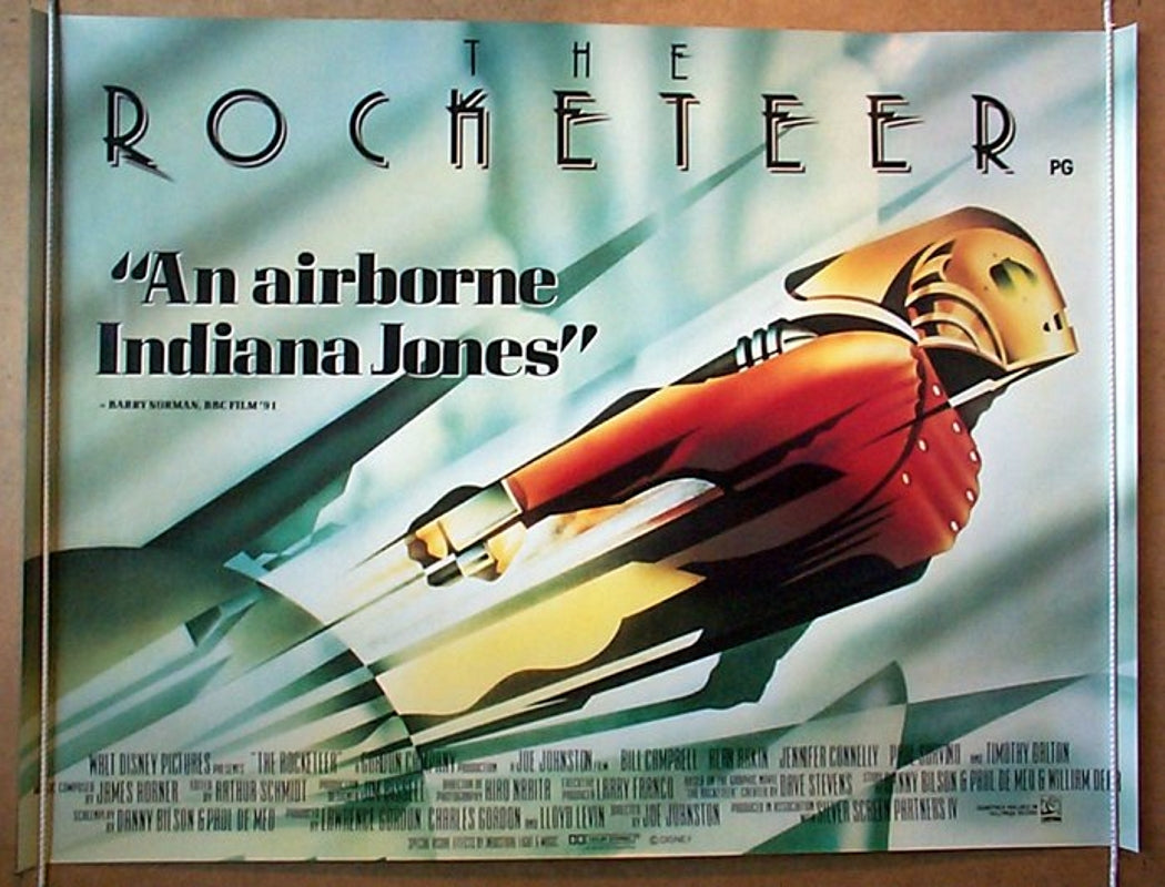 The Rocketeer  Original British Quad Poster - Film Poster - Movie Poster 