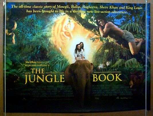 Rudyard Kipling's - The Jungle Book  Original Quad Movie Poster  