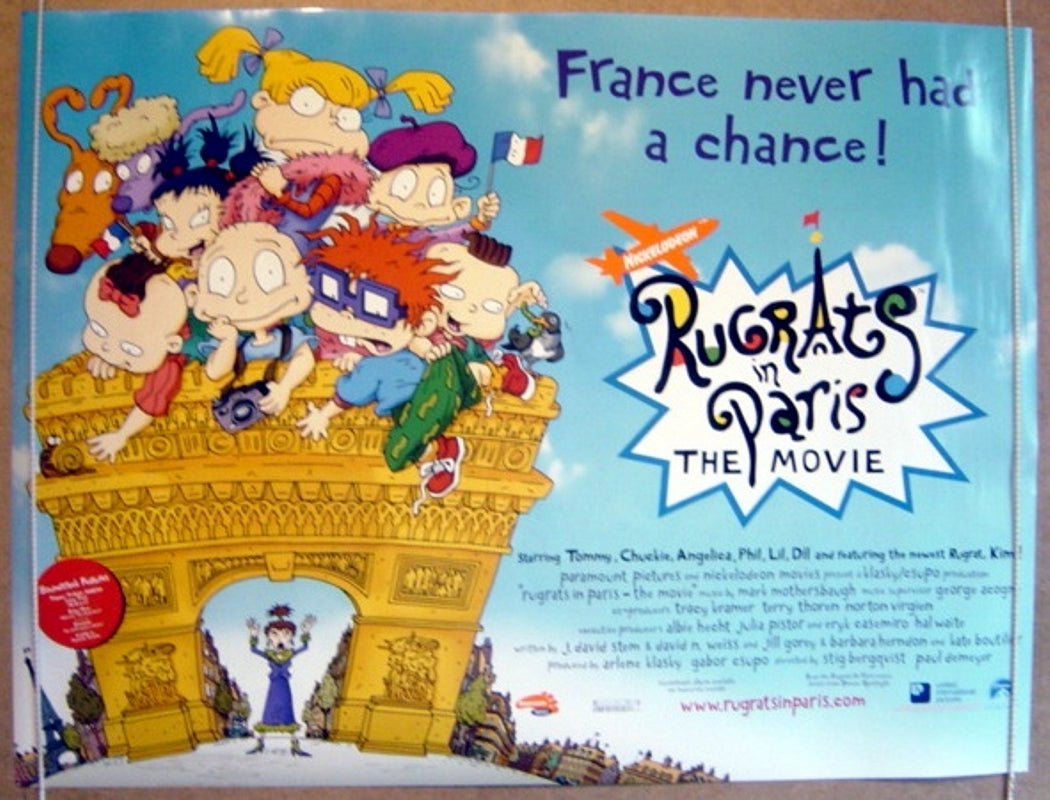 Rugrats In Paris  Original Quad Movie Poster  