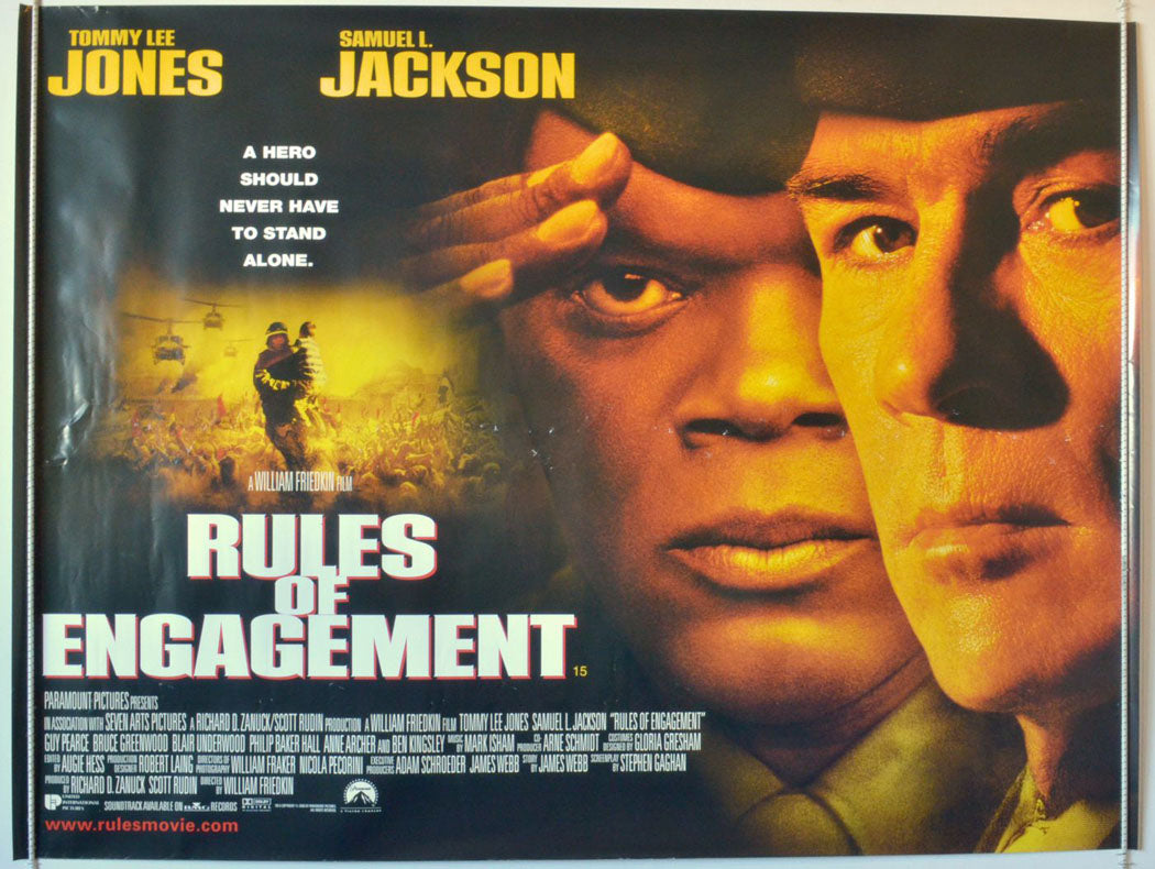 Rules Of Engagement  Original Quad Movie Poster  