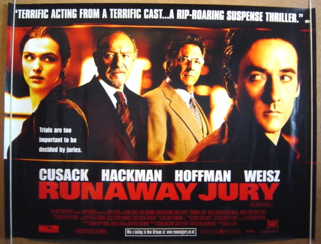 Runaway Jury  Original Quad Movie Poster  