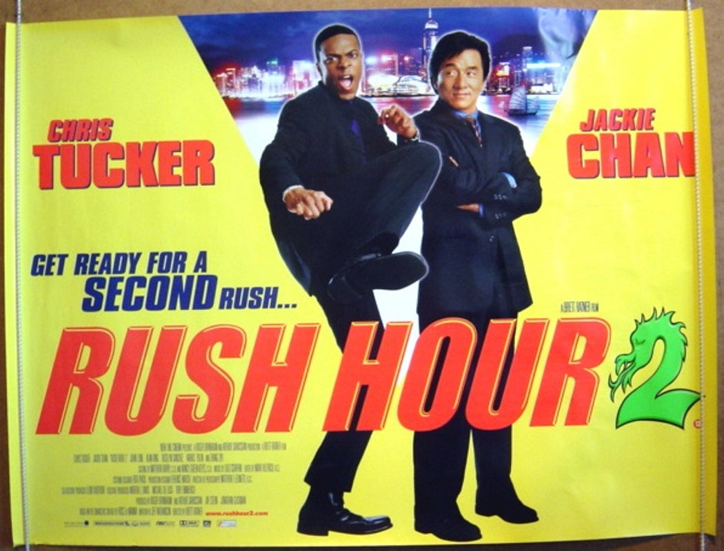 Rush Hour 2  Original Quad Movie Poster  