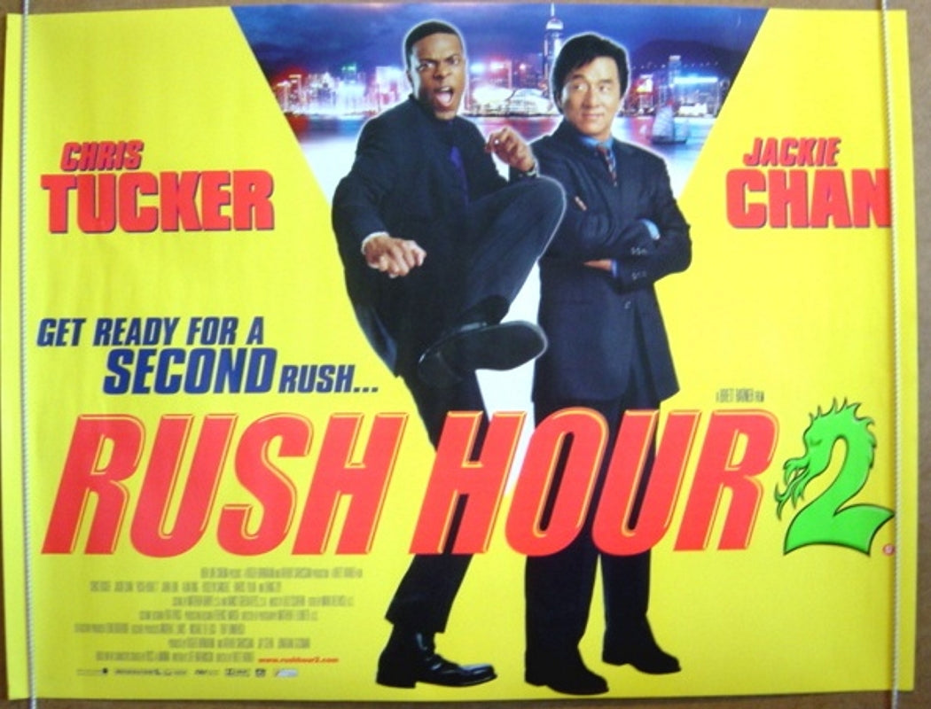 Rush Hour 2  Original Quad Movie Poster  