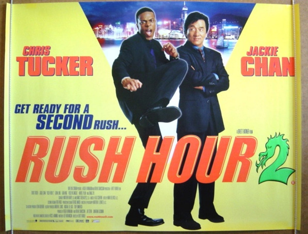 Rush Hour 2  Original Quad Movie Poster  