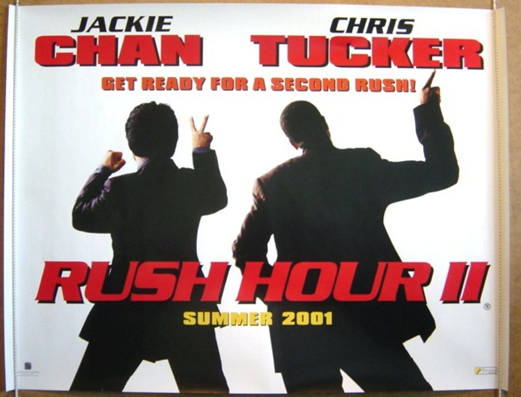 Rush Hour 2  (Teaser)  Original Quad Movie Poster  