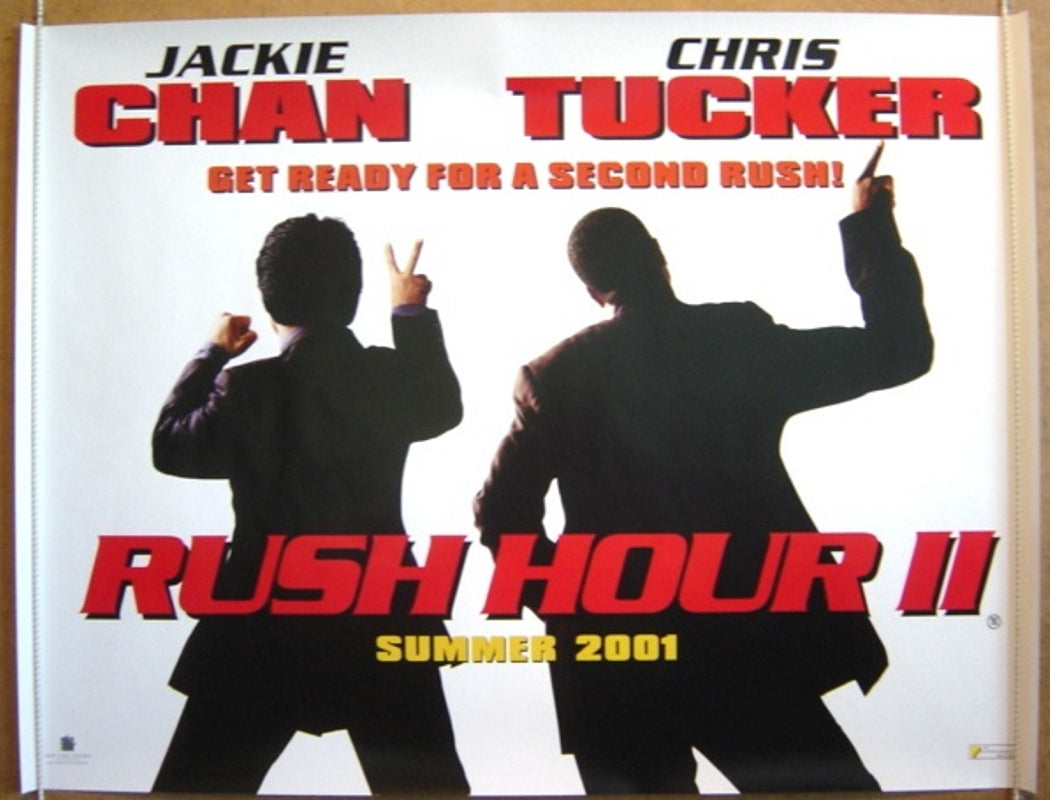 Rush Hour 2  (Teaser)  Original Quad Movie Poster  