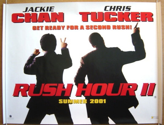 Rush Hour 2  (Teaser)  Original Quad Movie Poster  