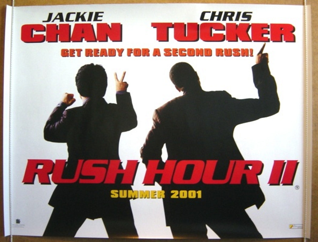 Rush Hour 2  (Teaser)  Original Quad Movie Poster  