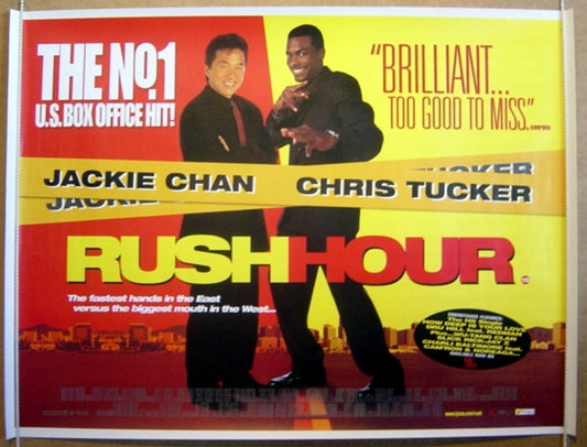 Rush Hour  Original Quad Movie Poster  