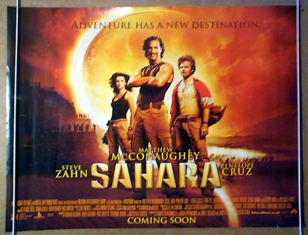 Sahara  (Teaser)  Original Quad Movie Poster  