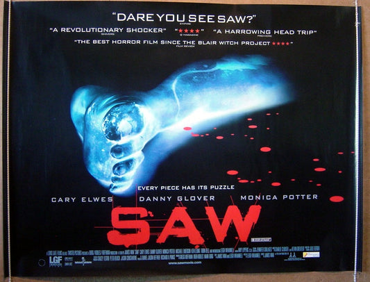 Saw  Original Quad Movie Poster  