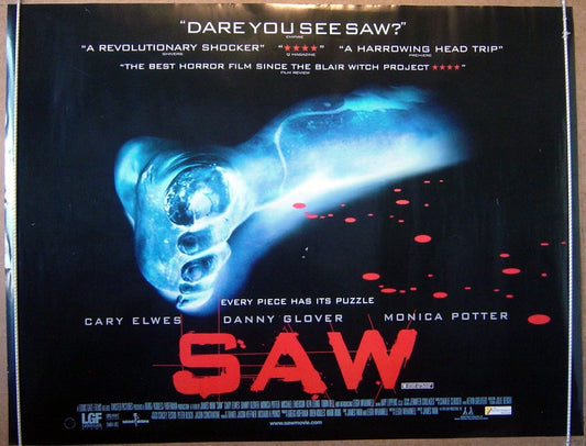 Saw  Original Quad Movie Poster  