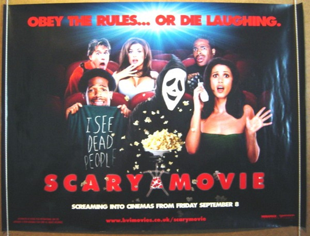 Scary Movie  (Teaser)  Original Quad Movie Poster  