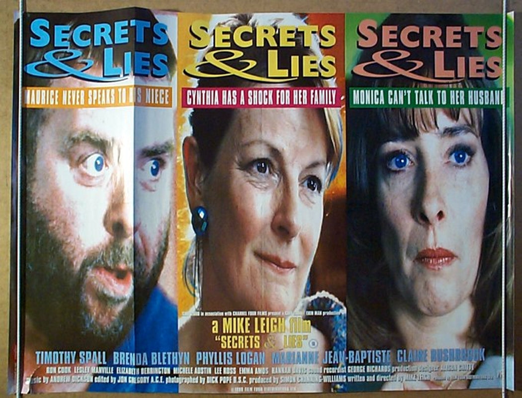 Secrets And Lies  Original Quad Movie Poster  