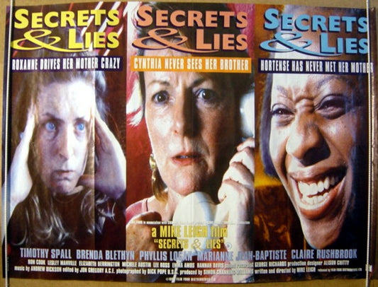 Secrets And Lies  Original Quad Movie Poster  