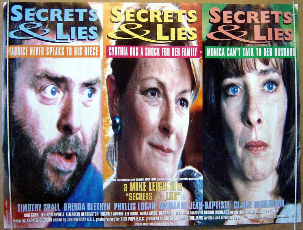 Secrets And Lies  Original Quad Movie Poster  