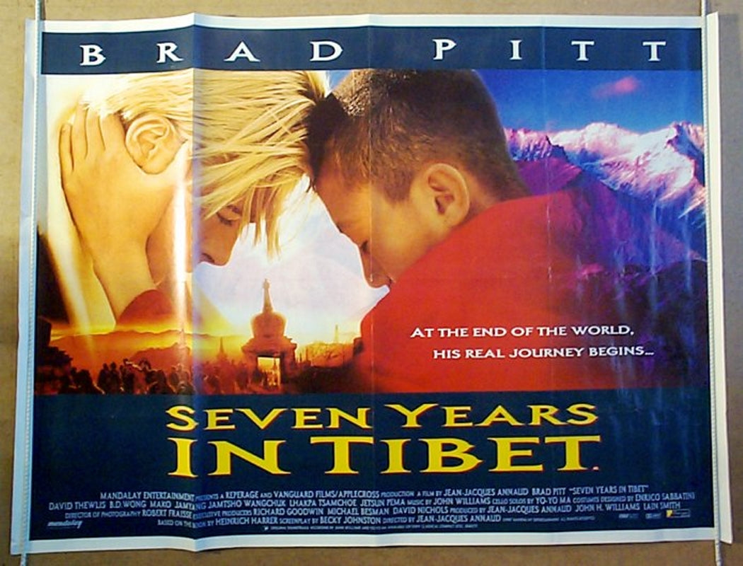 Seven Years In Tibet  Original Quad Movie Poster  