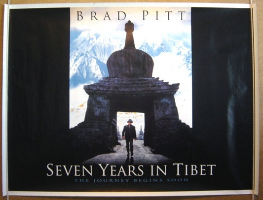 Seven Years In Tibet  (Teaser)  Original Quad Movie Poster  