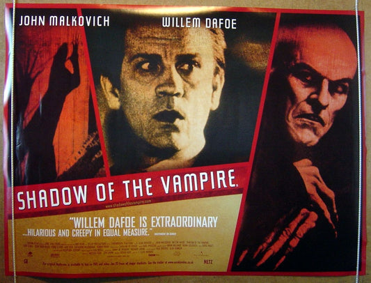 The Shadow Of The Vampire  Original Quad Movie Poster  