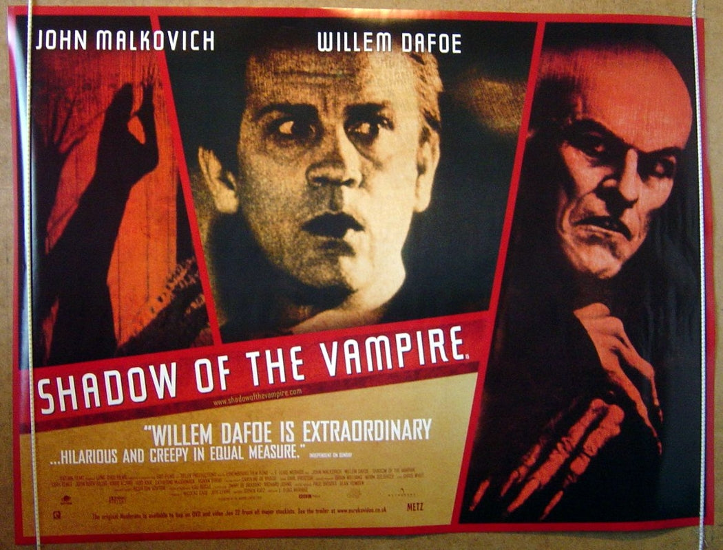 The Shadow Of The Vampire  Original Quad Movie Poster  