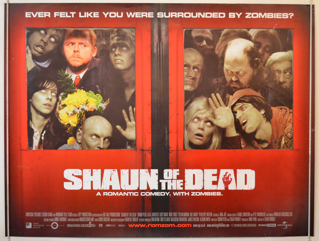 Shaun Of The Dead Original British Quad Poster - Movie Poster