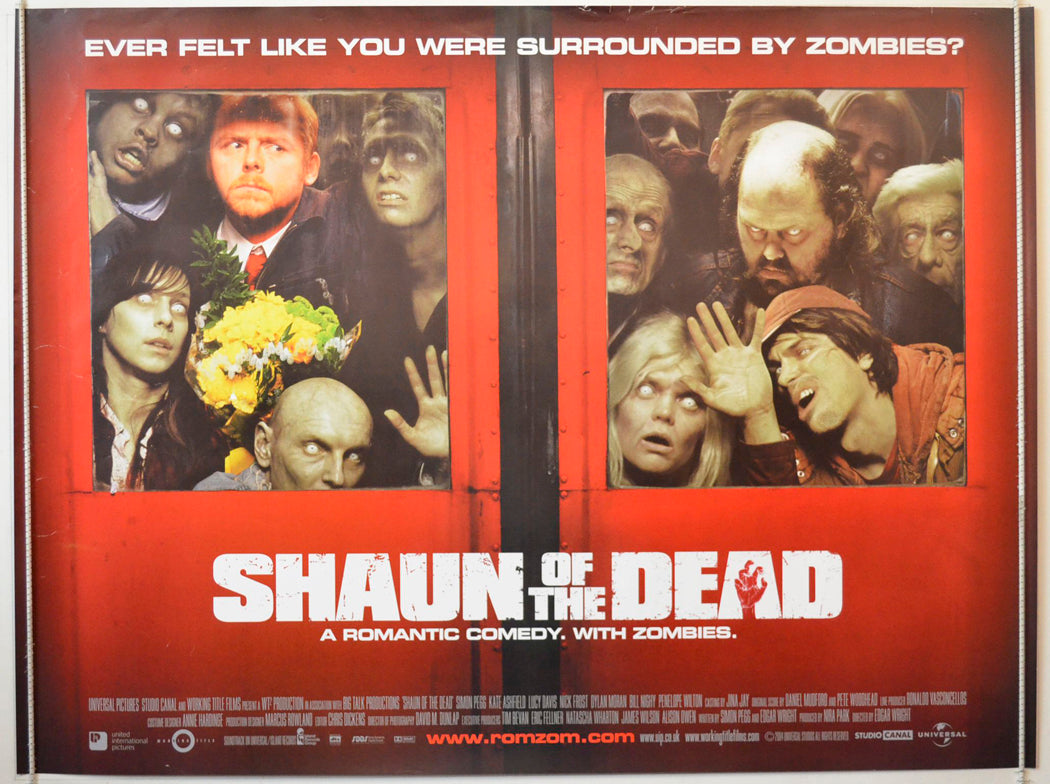 Shaun Of The Dead Original British Quad Poster - Movie Poster