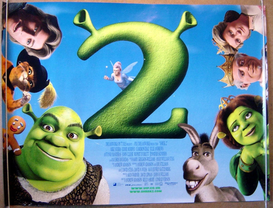 Shrek 2  Original Quad Movie Poster  