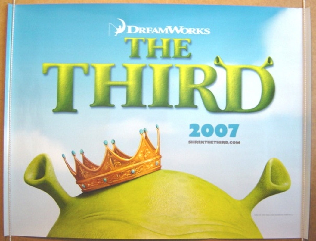 Shrek The Third  (Teaser)  Original Quad Movie Poster  