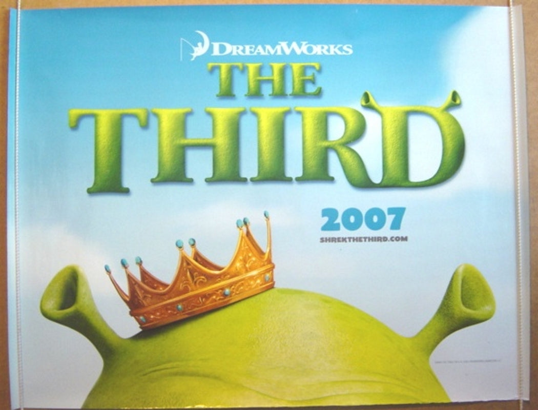 Shrek The Third  (Teaser)  Original Quad Movie Poster  