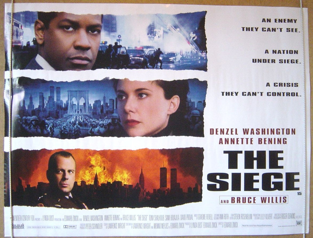 The Siege  Original Quad Movie Poster  