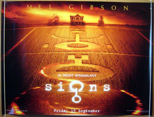 Signs  (Teaser)  Original Quad Movie Poster  