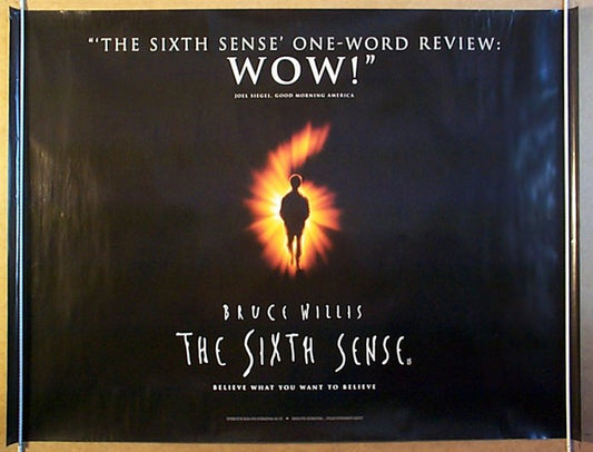 The Sixth Sense  (Teaser)  Original Quad Movie Poster  