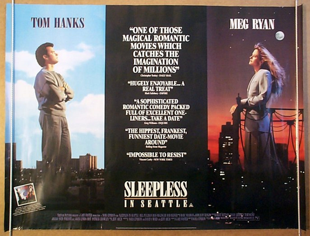 Sleepless In Seattle  Original Quad Movie Poster  