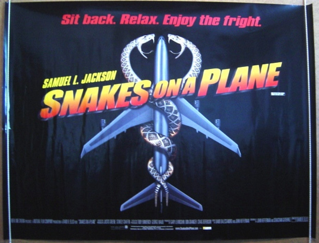 Snakes On A Plane  Original Quad Movie Poster  